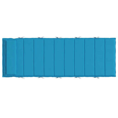 vidaXL Sonnen-Lounger Kissen Hellblau 180 x 60 x 4 cm Oxford-Stoff