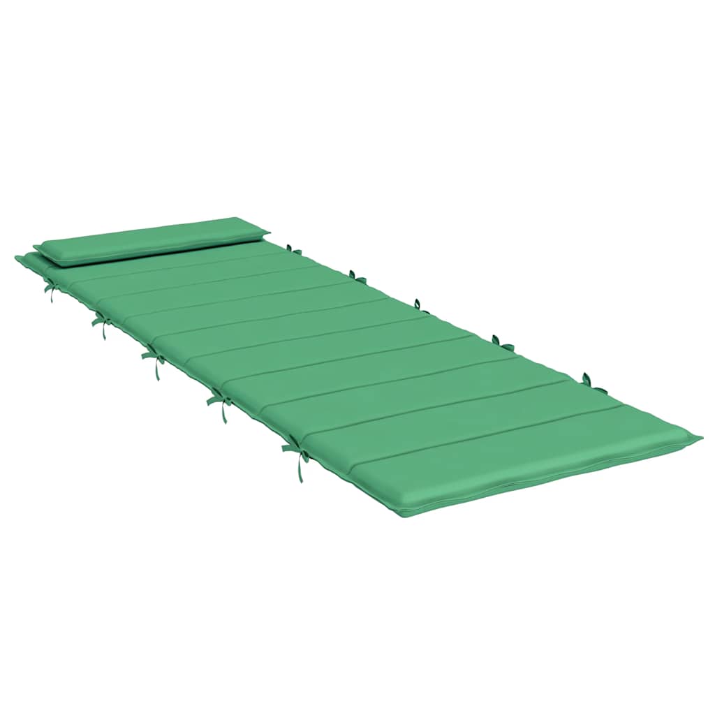 vidaXL Sonnenliegen-Auflage Grün 180x60x4 cm Oxford-Gewebe