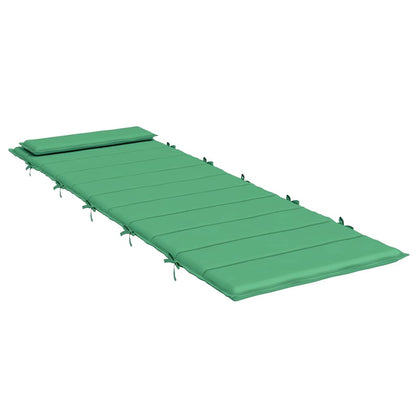 vidaXL Sonnenliegen-Auflage Grün 180x60x4 cm Oxford-Gewebe
