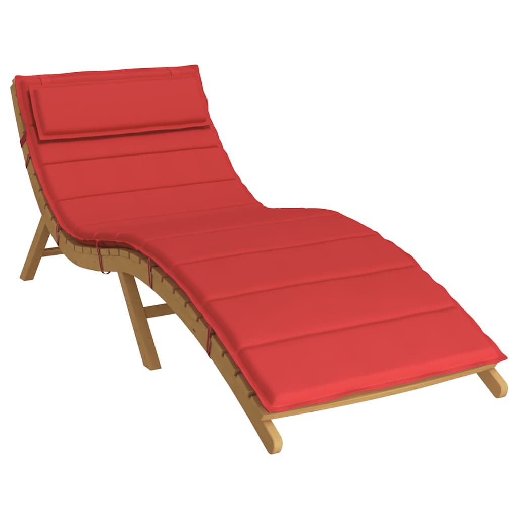 vidaXL Sonnenliegen-Auflage Rot 180x60x4 cm Oxford-Gewebe