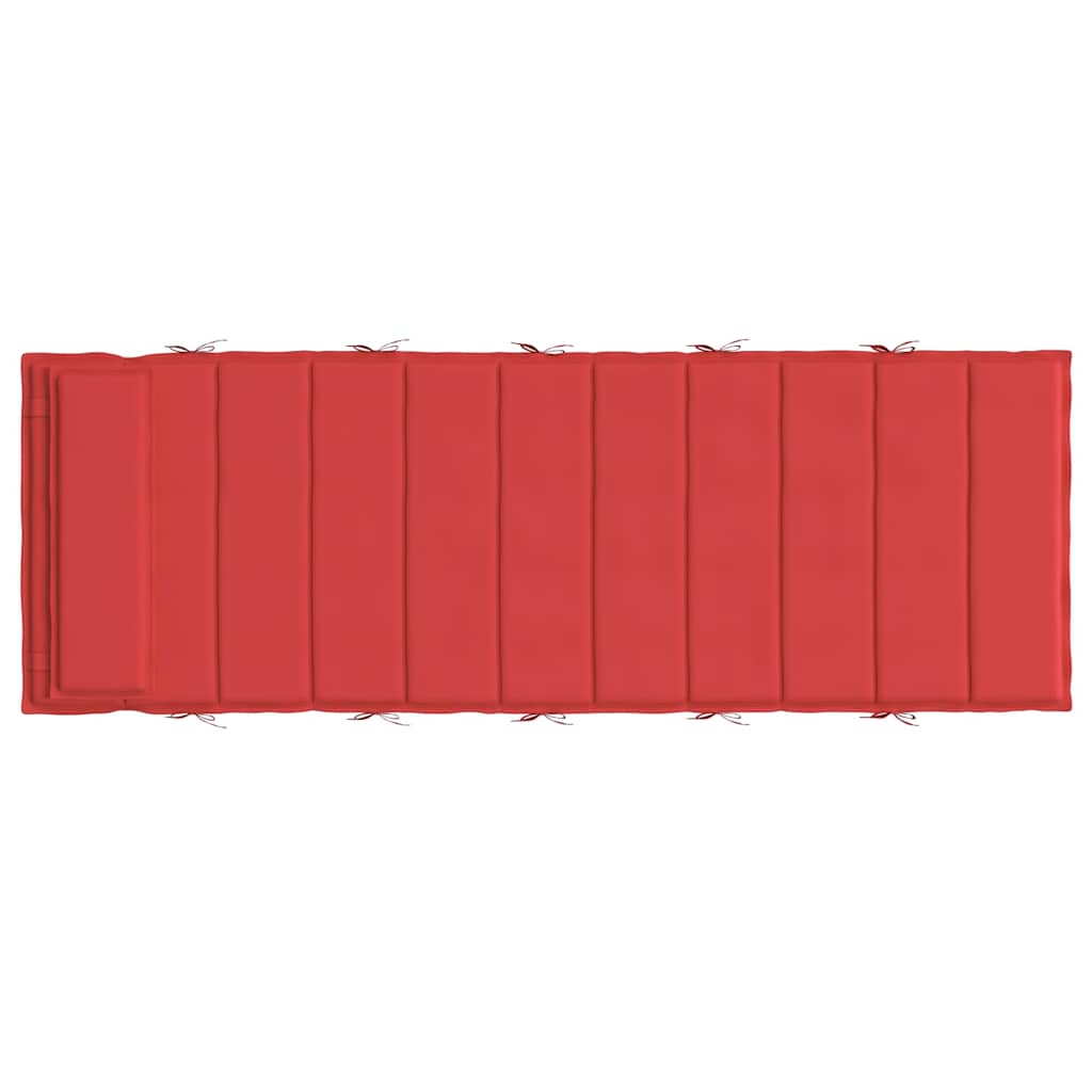 vidaXL Sonnenliegen-Auflage Rot 180x60x4 cm Oxford-Gewebe
