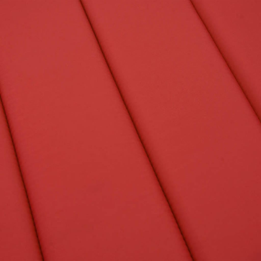 vidaXL Sonnenliegen-Auflage Rot 180x60x4 cm Oxford-Gewebe