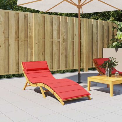 vidaXL Sonnenliegen-Auflage Rot 180x60x4 cm Oxford-Gewebe