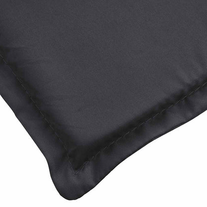 vidaXL Sonnenliegen-Auflage Schwarz 180x60x4 cm Oxford-Gewebe