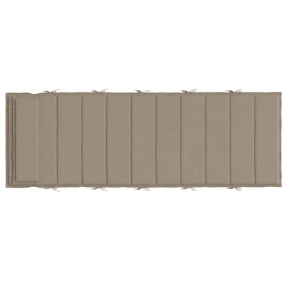 vidaXL Sonnenliegen-Auflage Taupe 180x60x4 cm Oxford-Gewebe