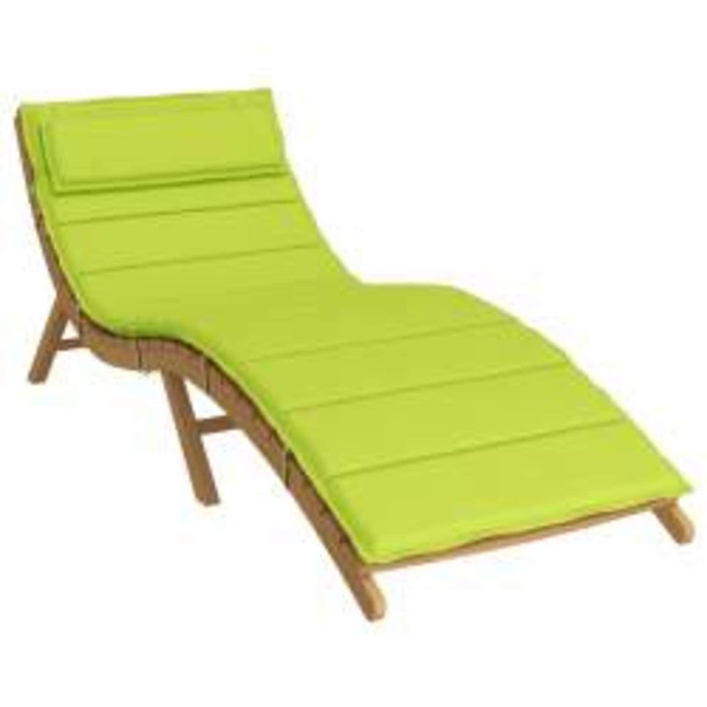 vidaXL Sonnen-Lounger Kissen Grün 180 x 60 x 4 cm Oxford-Stoff