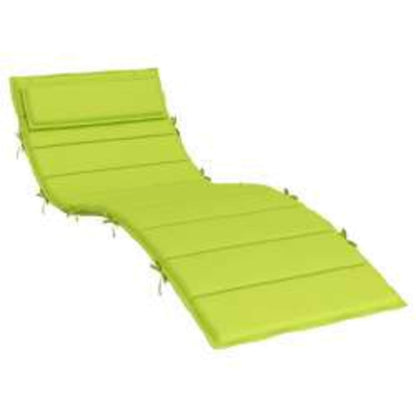 vidaXL Sonnen-Lounger Kissen Grün 180 x 60 x 4 cm Oxford-Stoff