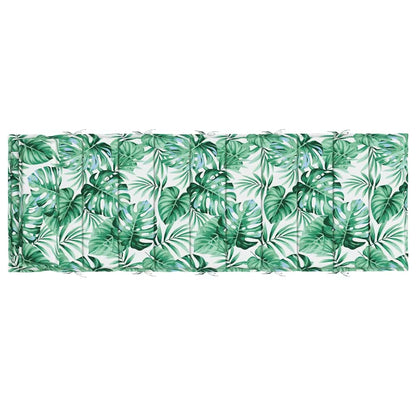 vidaXL Sonnenliegen-Auflage Blattmuster 180x60x4 cm Oxford-Gewebe