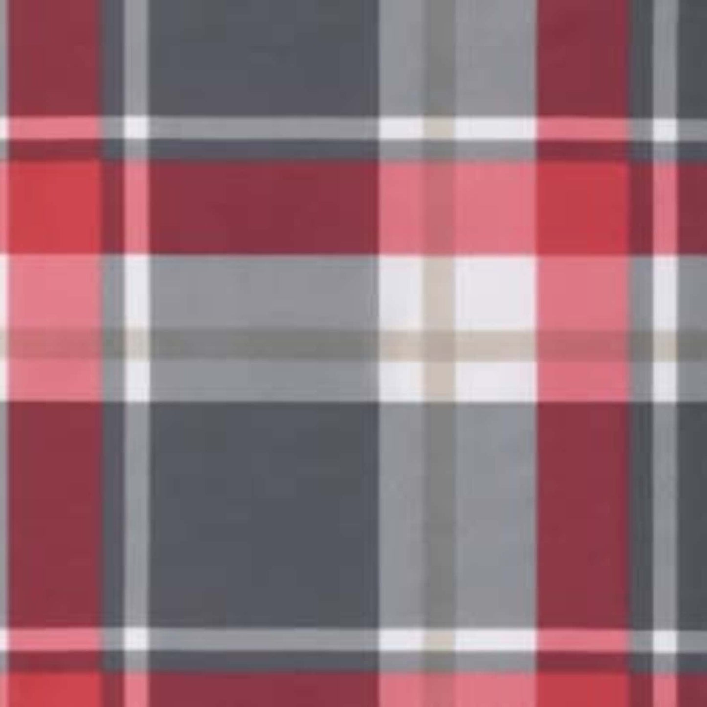vidaXL Sonnen-Lounger Kissen Rot und Grau 180 x 60 x 4 cm Oxford-Stoff