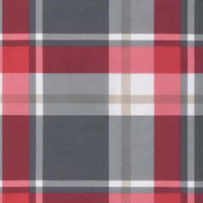 vidaXL Sonnen-Lounger Kissen Rot und Grau 180 x 60 x 4 cm Oxford-Stoff