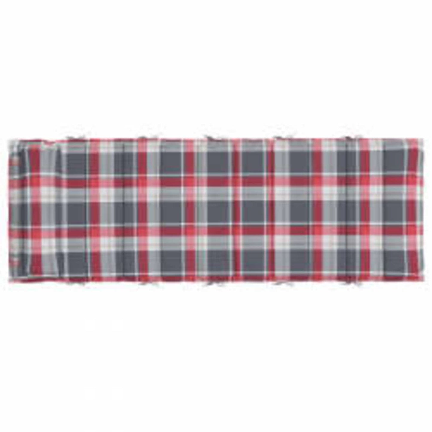 vidaXL Sonnen-Lounger Kissen Rot und Grau 180 x 60 x 4 cm Oxford-Stoff
