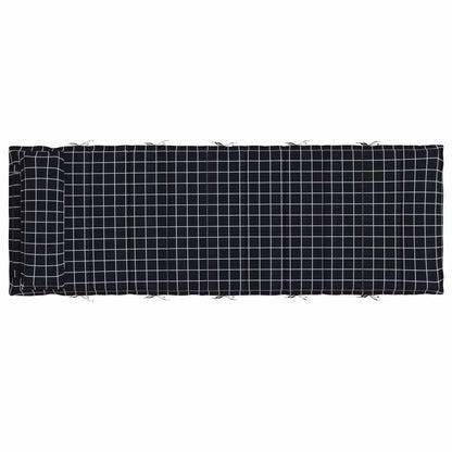 vidaXL Sonnen-Lounger Kissen Schwarz 180 x 60 x 4 cm Oxford-Stoff