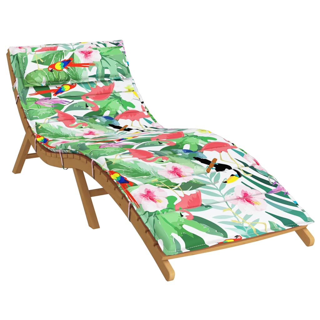 vidaXL Sonnenliegen-Auflage Mehrfarbig 180x60x4 cm Oxford-Gewebe