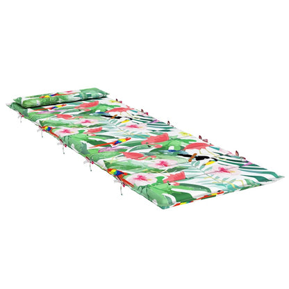 vidaXL Sonnenliegen-Auflage Mehrfarbig 180x60x4 cm Oxford-Gewebe