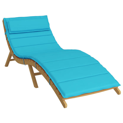 vidaXL Sonnen-Lounger Kissen Türkis 180 x 60 x 4 cm Oxford-Stoff