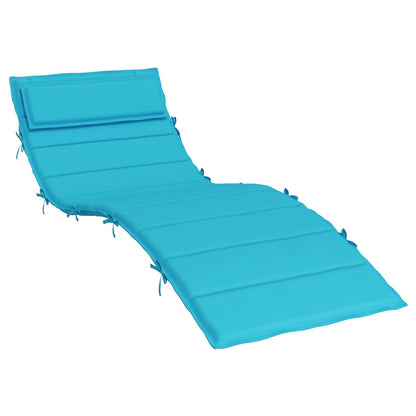 vidaXL Sonnen-Lounger Kissen Türkis 180 x 60 x 4 cm Oxford-Stoff