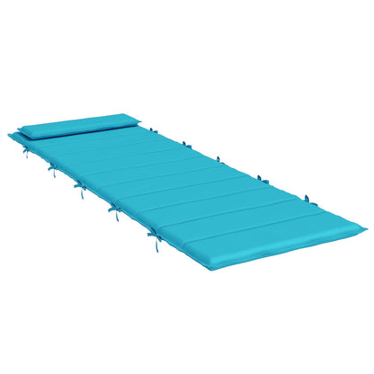 vidaXL Sonnen-Lounger Kissen Türkis 180 x 60 x 4 cm Oxford-Stoff