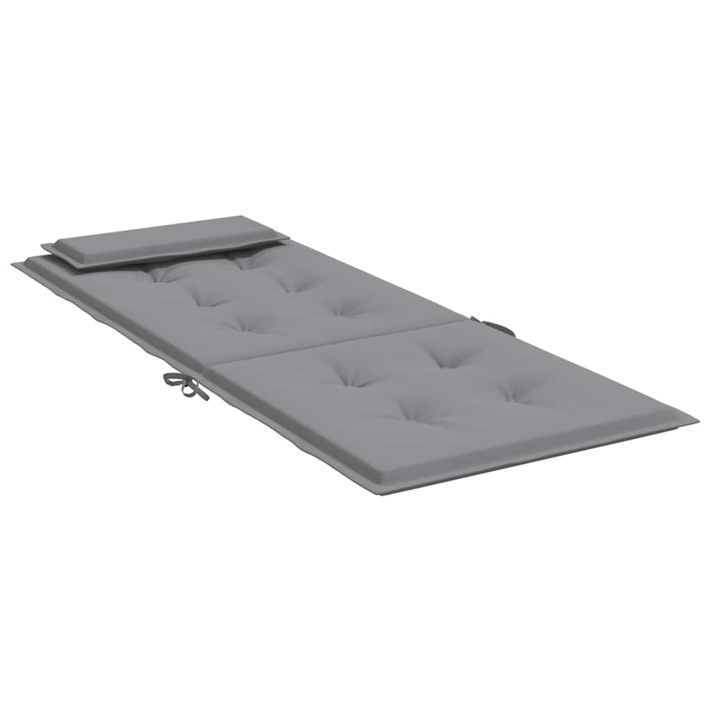 vidaXL Hochlehner-Auflagen 6 Stk. Grau Oxford-Gewebe
