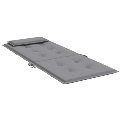 vidaXL Hochlehner-Auflagen 6 Stk. Grau Oxford-Gewebe