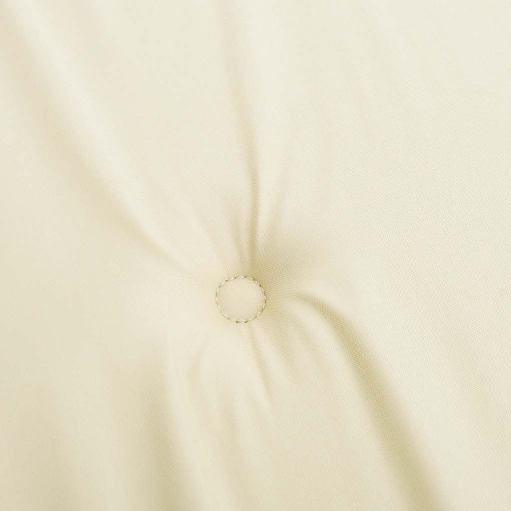 vidaXL Hochlehner-Auflagen 2 Stk. Creme Oxford-Gewebe