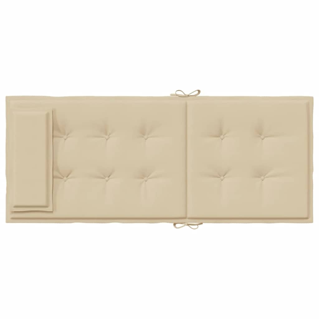 vidaXL Hochlehner-Auflagen 6 Stk. Beige Oxford-Gewebe