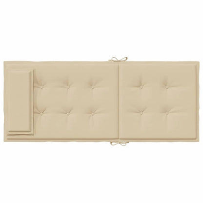 vidaXL Hochlehner-Auflagen 6 Stk. Beige Oxford-Gewebe