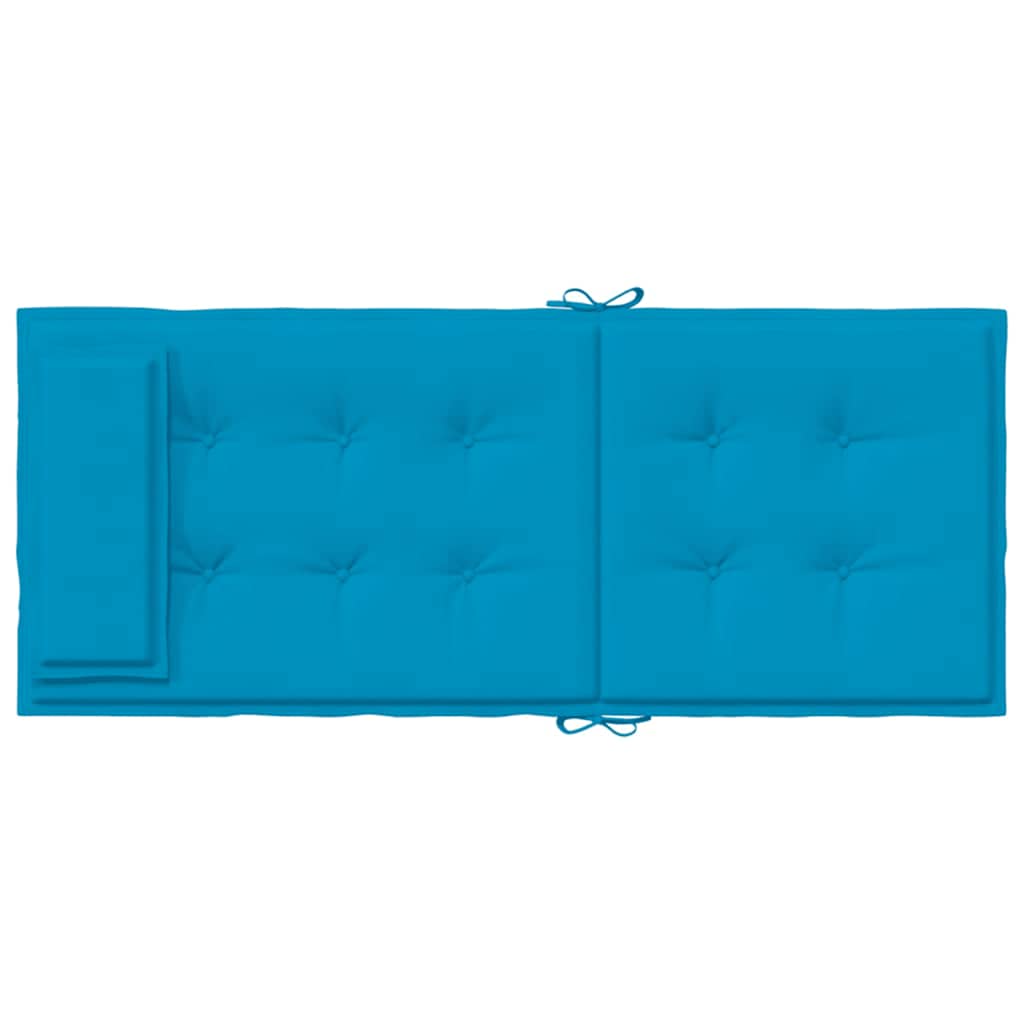 vidaXL Hochlehner-Auflagen 2 Stk. Hellblau Oxford-Gewebe