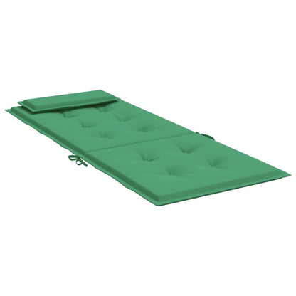 vidaXL Hochlehner-Auflagen 2 Stk. Grün Oxford-Gewebe