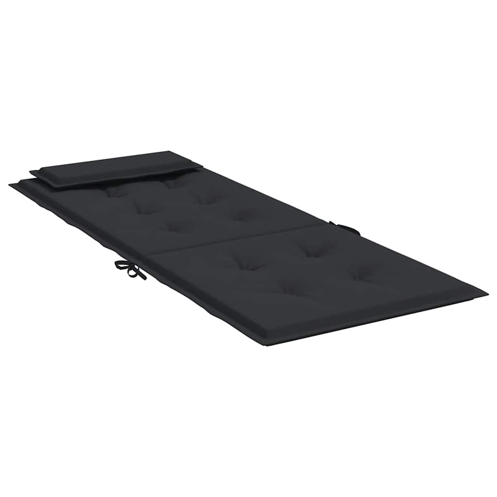 vidaXL Coussins de dossier haut 4 pcs Noir Tissu Oxford
