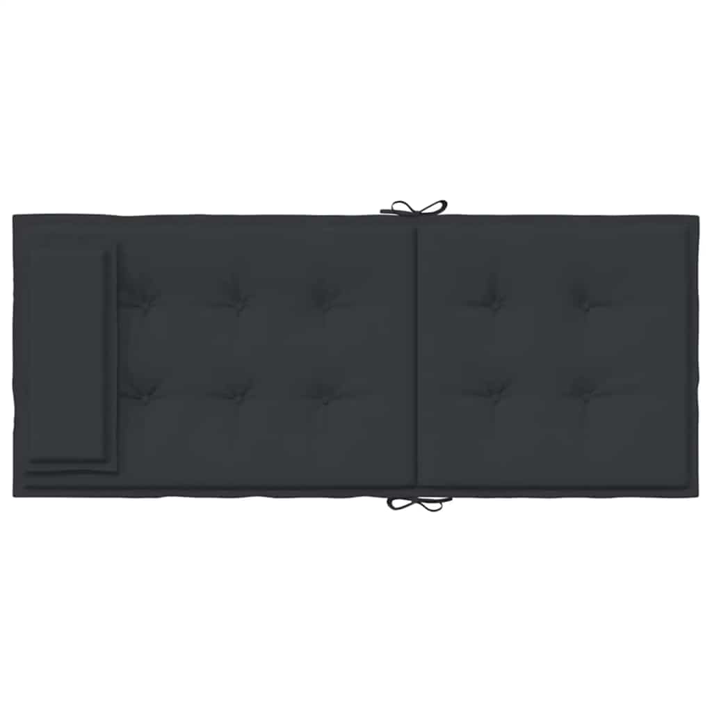 vidaXL Coussins de dossier haut 4 pcs Noir Tissu Oxford
