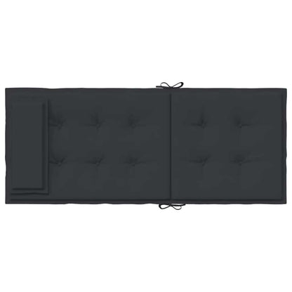 vidaXL Coussins de dossier haut 4 pcs Noir Tissu Oxford