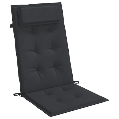 vidaXL Hochlehner-Auflagen 6 Stk. Schwarz Oxford-Gewebe