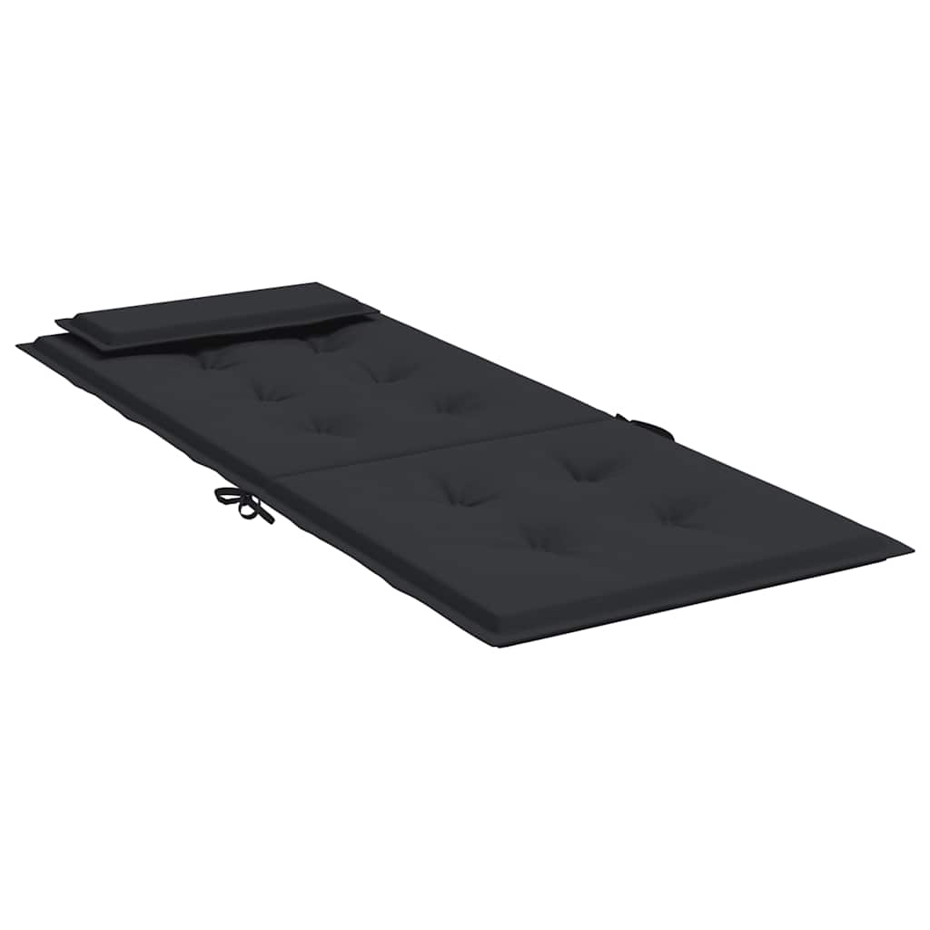 vidaXL Hochlehner-Auflagen 6 Stk. Schwarz Oxford-Gewebe