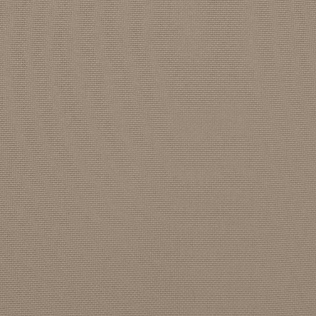 vidaXL Hochlehner-Auflagen 2 Stk. Taupe Oxford-Gewebe