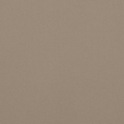 vidaXL Hochlehner-Auflagen 2 Stk. Taupe Oxford-Gewebe