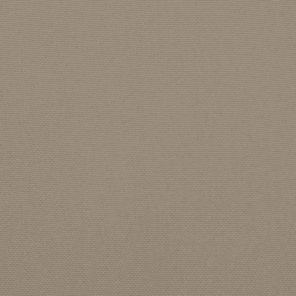 vidaXL Hochlehner-Auflagen 4 Stk. Taupe Oxford-Gewebe
