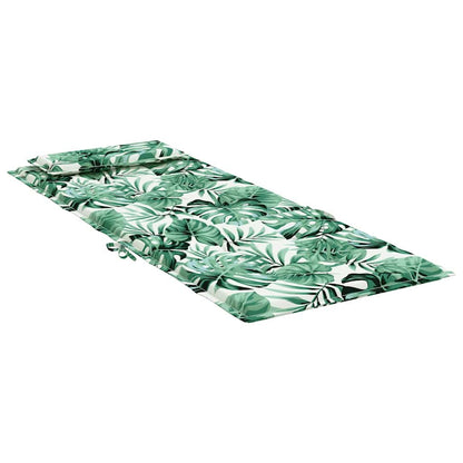 Hochlehner-Auflagen 2 Stk. Blattmuster Oxford-Gewebe