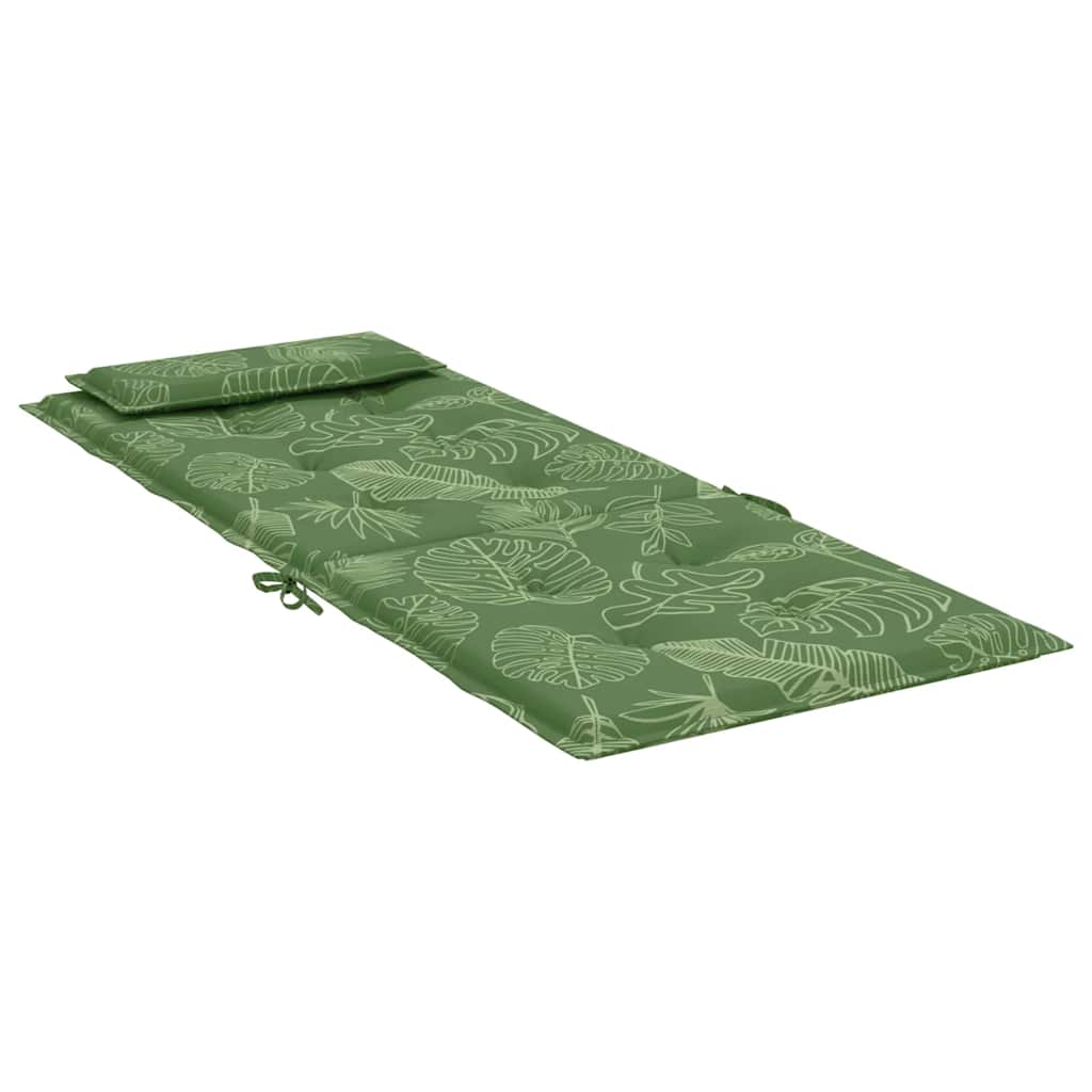 vidaXL Coussins pour chaises à dossier haut 4 pcs Tissu Oxford motif feuilles
