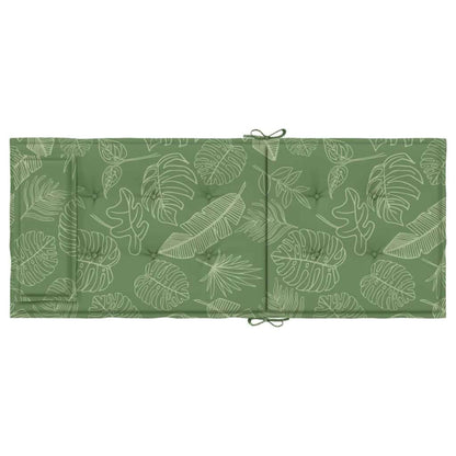 vidaXL Coussins pour chaises à dossier haut 4 pcs Tissu Oxford motif feuilles