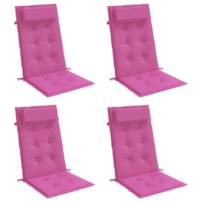 vidaXL Hochlehner-Auflagen 4 Stk. Rosa Oxford-Gewebe