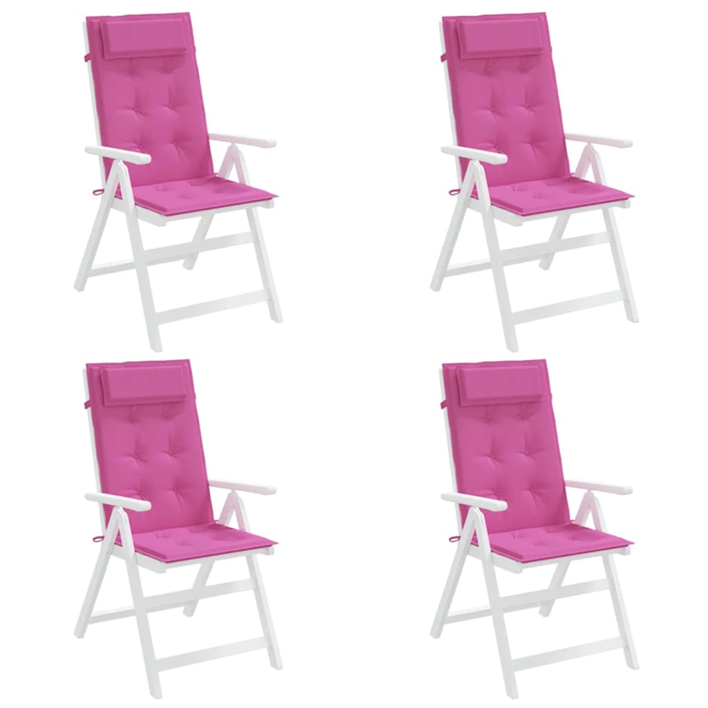 vidaXL Hochlehner-Auflagen 4 Stk. Rosa Oxford-Gewebe