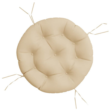 vidaXL Kissen Rund Beige Ø 60 x 11 cm Oxford-Gewebe