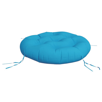 vidaXL Kissen Rund Hellblau Ø 60x11 cm Oxford-Gewebe