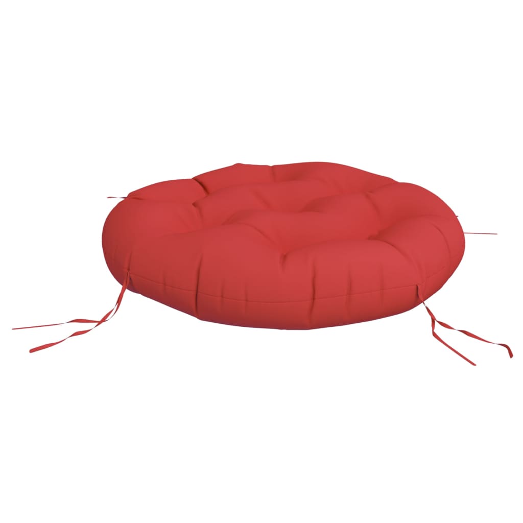 vidaXL Kissen Rund Rot Ø 60 x 11 cm Oxford-Gewebe