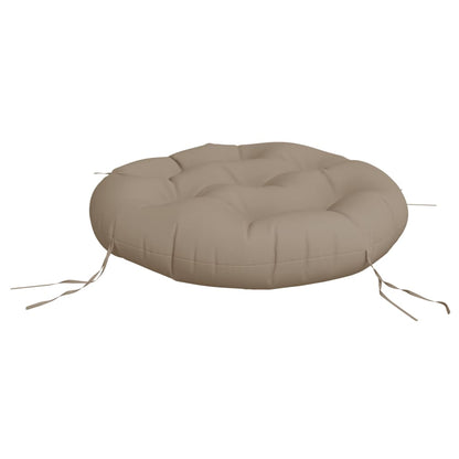 vidaXL Kissen Rund Taupe Ø 60 x 11 cm Oxford-Gewebe