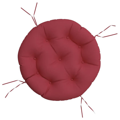 vidaXL Coussin rond rouge bordeaux Ø 60x11 cm Tissu Oxford