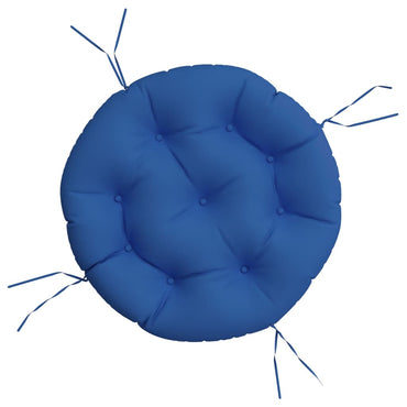 vidaXL Coussin rond bleu roi Ø 60 x 11 cm en tissu Oxford