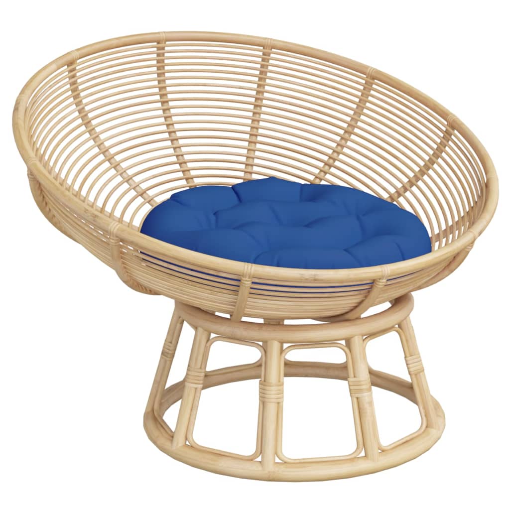 Kissen Rund Königsblau Ø 60 x11 cm Oxford-Gewebe