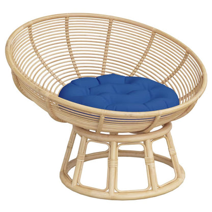 Kissen Rund Königsblau Ø 60 x11 cm Oxford-Gewebe