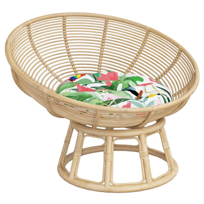 Kissen Rund Mehrfarbig Ø 60x11 cm Oxford-Gewebe